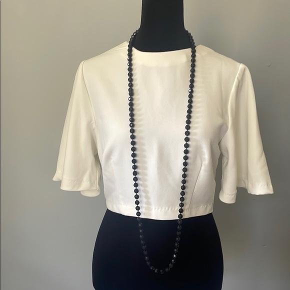 Black beads necklace vintage beads with a little sparkle - Picture 4 of 4